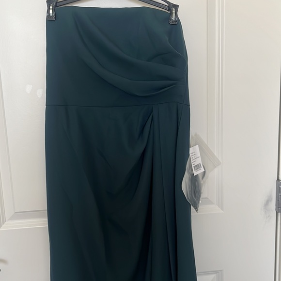 NWT After Six Strapless Wrap Trumpet Dress. Size Prom#Wedding - Picture 4 of 7